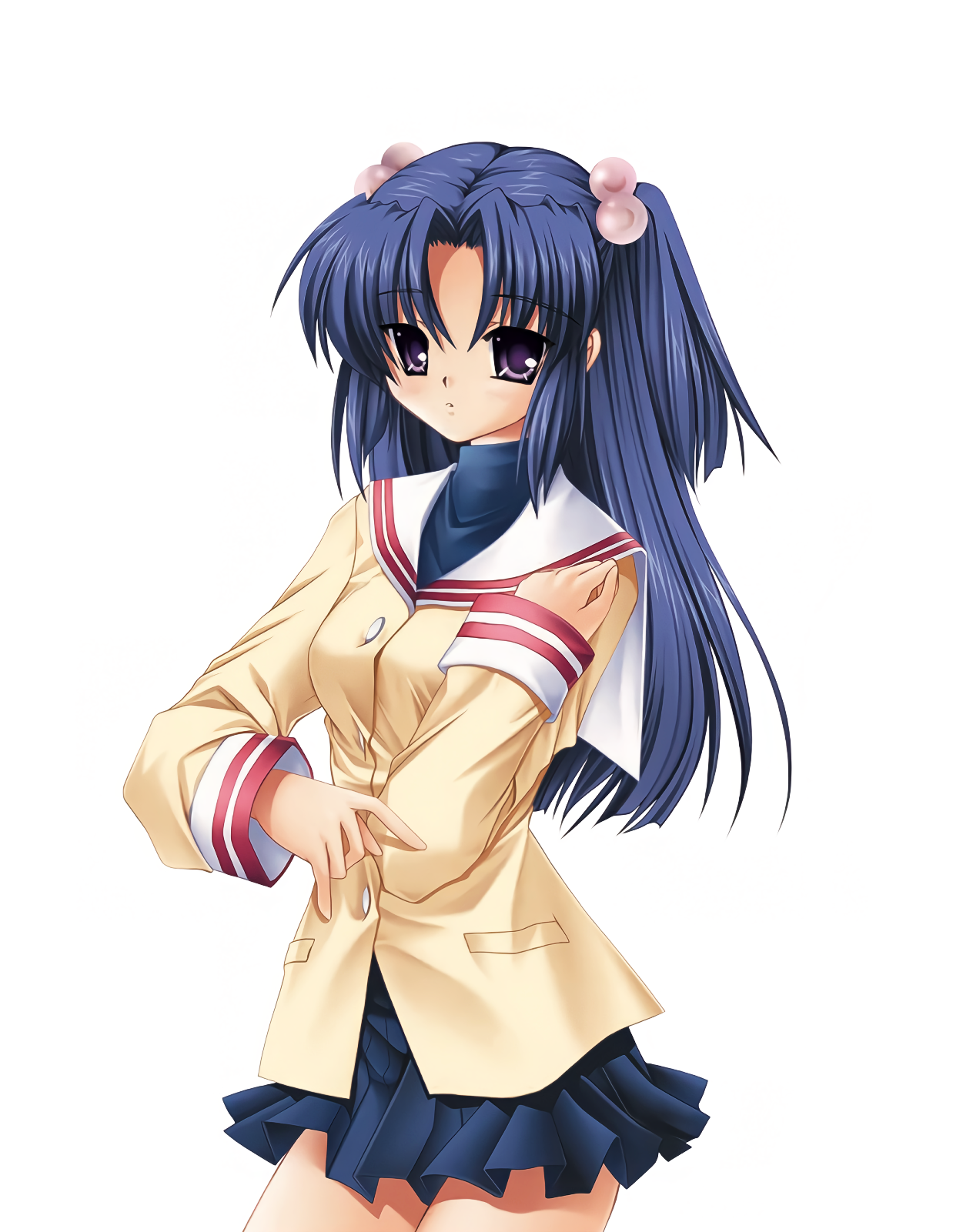 Key Hinoue Itaru Clannad Ichinose Kotomi Seifuku Skirt Lift Sweater